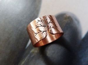 Copper <b>Ring</b> With <b>Adjustable</b> Design Perfect For Casual Wear Gifts And Fashion Accessories - Product Image 3