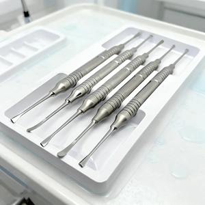 Juego de 5 Elevadores Quirúrgicos de Periósteo de Doble Punta de Acero Inoxidable de Alta Calidad para Implantes Dentales - Product Image 1