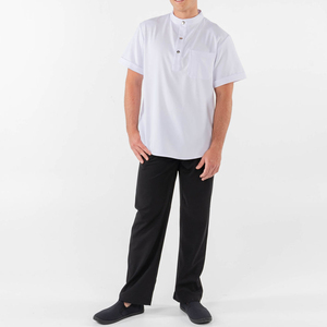 Tunique de barbier pour homme, uniforme de coiffeur, tunique de styliste avec logo - Product Image 3