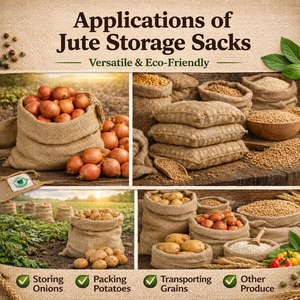Natural Jute Storage Sack Reusable Burlap <b>Packaging</b> Bag for Onion Potato Vegetable Grain Storage and Transport Use - Product Image 5