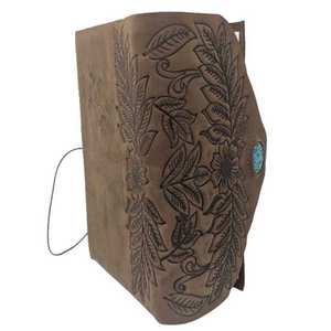 Carnet A5 en cuir véritable durable, 200 pages, fabriqué en Inde, léger, pour le travail et la créativité - Product Image 2