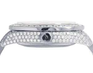 Reloj de Lujo VVS Moissanite, Automático, Analógico, de Acero, con Cuarzo, Estilo Hip Hop, para Hombre, 41MM, 3BAR - Product Image 5