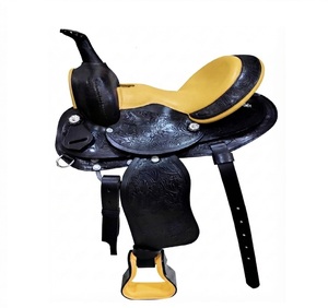 Selle Western en Cuir Faite Main WWHSO5755 Durable avec Arceau en Bois et Quincaillerie Nickelée, Siège Confortable, Personnalisable - Product Image 1