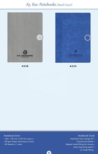 Organizador Agenda Cuaderno Cubierta de logotipo personalizado Diario A4 A5 Diario Cuaderno de cuero para regalo con cierre de metal magnético - Product Image 6