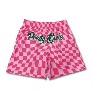 Shorts de basketball respirants pour hommes, coupe ajustée, en mesh, imprimés par sublimation intégrale, personnalisables, séchage rapide, grandes tailles - Product Image 4