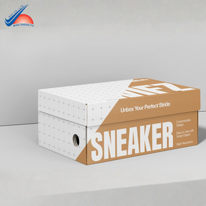 Emballage personnalisé de boîte à chaussures en carton ondulé |   Boîte à chaussures en carton OEM avec logo - Product Image 4