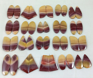 Cabujón de jaspe mookaite natural, parte trasera plana, cristal pulido, piedra preciosa suelta para la elaboración de joyas - Product Image 4