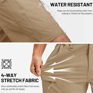 Pantalones Cortos de Senderismo para Hombre, Último Diseño, Alta Calidad, Casuales, Color Sólido, Cómodos, Lisos - Product Image 5