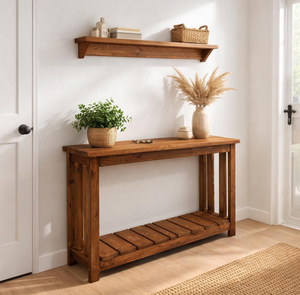 Table console de luxe en bois massif, style royal, pour entrée, avec finition dorée antique – Offre Spéciale - Product Image 5