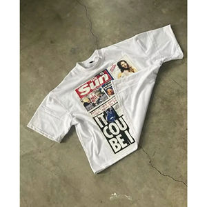 T-shirts personnalisés imprimés style américain Y2K Harajuku Gothic Streetwear Vintage Unisexe Écologiques Respirants Séchage Rapide - Product Image 2