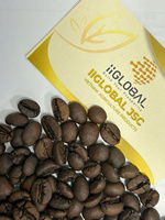 Grains de café Arabica torréfiés moyennement, acidité équilibrée, arrière-goût sucré, parfaits pour le café filtre et les cafetières à goutte.