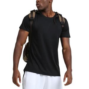 Camisetas de entrenamiento de gimnasio para hombre de diseño personalizado 100% algodón con logotipo impreso cuello redondo ropa deportiva camisetas - Product Image 3