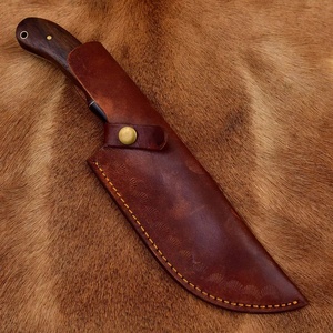 Couteau de survie et de camping à lame fixe en acier Damas fait main de qualité industrielle, avec manche ergonomique en bois de rose – Fournitures UA - Product Image 6