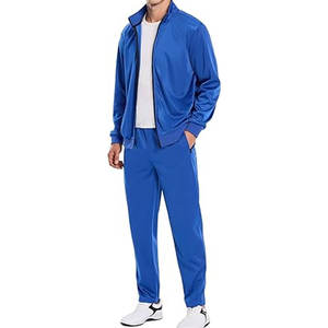 Survêtements pour hommes 2 pièces avec fermeture éclair intégrale, ensembles de jogging et de course, ensembles de survêtements brillants pour hommes, ensembles de survêtements de sport, sweat à capuche athlétique - Product Image 4