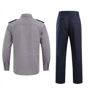 Conjunto de Ropa de Trabajo de Seguridad, Uniforme de Seguridad con Múltiples Bolsillos, Transpirable, Tela 100% Poliéster, Cierre de Botones, Cintura Ajustable, Unisex - Product Image 2