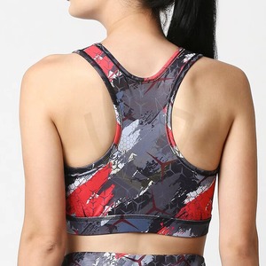 Sujetador deportivo acolchado sin costuras para mujer con diseño transpirable tipo racerback, ideal para fitness y entrenamiento - Product Image 2