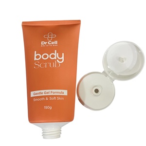 Tapa abatible cuadrada de plástico PE naranja con impresión digital de logotipo personalizado, 50 mm de diámetro, para envasado de productos de cuidado de la piel/champú/lociones - Product Image 5