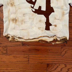 T-shirt court ample pour homme, brodé avec appliques personnalisées faites à la main sur les poignets et le bas, style OEM - Product Image 4