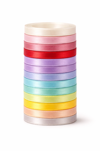 Cinta de Satén de Poliéster de Primera Calidad, Resistente a la Contracción, Tejida, de 6 mm, Amarilla, de Doble Cara, 100% Poliéster, para Manualidades y Regalos - Product Image 5