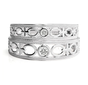Bindi Jewels 925 Sterling Silver Silver Plated Christian Romantic Infinity <b>Couple</b> Fashion <b>Rings</b> - Product Image 2