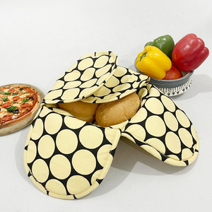 Cesta para Pan de Algodón con Diseño Moderno y Estampado Personalizado, Almacenamiento Elegante para Mesa, Cocina y Panadería - Product Image 5