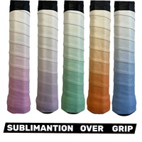 Overgrip TOPPRO para Squash, Material PU, 2.5cm X 112cm, Grosor 0.65mm, Modelo W35 BLANCO-ROSA