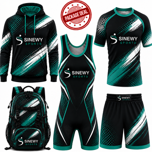ชุดกีฬา MMA SINEWY สำหรับผู้ชายและผู้หญิง ผลิตจากโพลีเอสเตอร์ พิมพ์ลายแบบ Sublimation ระบายเหงื่อได้ดี แห้งเร็ว เหมาะสำหรับการออกกำลังกาย สำหรับผู้ใหญ่ - Product Image 1