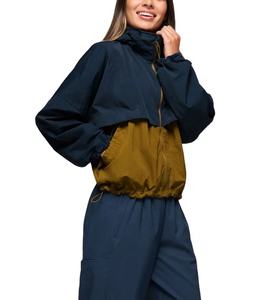 Ropa deportiva informal para mujer rompevientos personalizado al aire libre impermeable a prueba de viento características chaqueta de verano Patchwork Color chaqueta de lluvia - Product Image 3