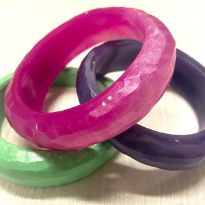 Brazaletes de Resina de Joyería de Moda de la India, Hechos a Mano para Mujeres y Niñas, Estilo Clásico, Personalización con Logotipo Disponible - Product Image 4