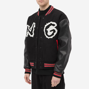 Custom Chain Stitch Logo Thick Blue Oem <b>Jacket</b> Streetwear Stylish Collar <b>Zip</b> <b>Up</b> Corduroy <b>Jacket</b> Men - Product Image 5
