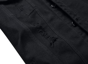 Veste en jean décontractée pour homme, 100 % coton, avec logo personnalisé, respirante, écologique, séchage rapide, pour l'extérieur – Vente en gros, haute qualité - Product Image 3