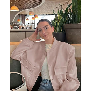 Custom Women Varsity Coat Fashion Baseball <b>Jacket</b> Streetwear Manufacturer USA - Product Image 6