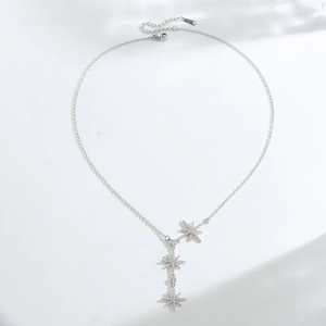 Collier pendentif étoile pour femme en acier inoxydable 304 avec incrustation de zircon naturel, chaîne en câble plaquée or 14K/18K - Product Image 4