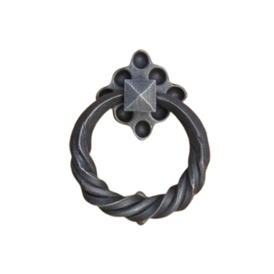Custom Matte Black <b>Gothic</b> <b>Ring</b> Door Handle Cast Iron Sunburst Backplate Front Door Knocker Heavy Duty Exterior Gate Pull - Product Image 4