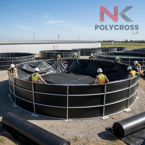Lámina de LDPE Estabilizada con Rayos UV para Tanques de Piscicultura, Lámina Impermeable para Revestimiento de Tanques de Acuicultura, para Uso en Sistemas de Estanques de Piscicultura - Product Image 2