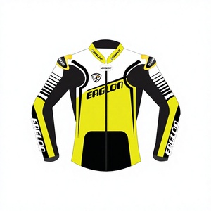 Chaqueta de Motociclismo de Cuero Vacuno Personalizada Unisex con Armadura de Nivel 2 CE |   Chaqueta Protectora Deportiva Hecha a Medida - Product Image 1
