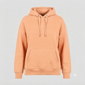 Sudadera con Capucha Personalizada Color Durazno, Transpirable, de Algodón, Corte Regular, Bordada, Unisex, para Invierno, Estilo Urbano - Product Image 1