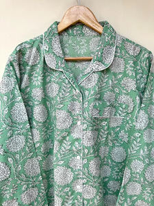 Conjunto de Pijamas de Mujer con Estampado Animal de Naaz Textile, Ropa de Dormir Informal de Verano, Suave y Transpirable, Largo hasta la Rodilla, de Algodón - Product Image 3