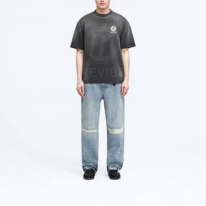 Camiseta de Manga Corta con Efecto Desgastado por el Sol, Diseño Nuevo, Hecha de Algodón, Precio al por Mayor, Fabricada en Pakistán - Product Image 5