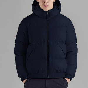 Veste matelassée légère pour homme, bleu marine, de haute qualité, respirante, chaude, pour l'extérieur, décontractée - Product Image 3