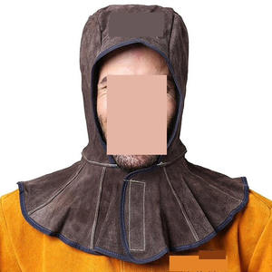 Capucha de Soldadura de Cuero Vacuno de Primera Calidad, Resistente al Fuego, para Soldadores Industriales - Product Image 2
