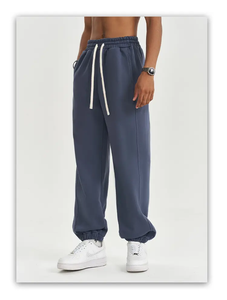 Pantalones Deportivos Casuales de Alta Calidad para Hombre, con Bolsillos, Ligeros, de Tela de Rizo, con Cierre de Cordón, Transpirables, de Cintura Alta - Product Image 4