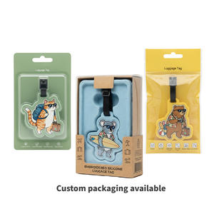 Custom Soft PVC & Rubber Luggage Tag with High Quality Printed Animal Print Design Name Tag for Travel - Product Image 6