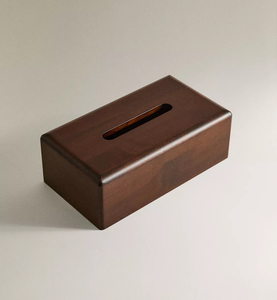 Luxury Durable Walnut Tissue Box For <b>Living</b> Room Modern Desktop Storage Tissues Holding Use With Amazing Price - Product Image 6