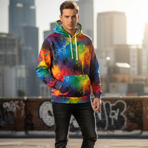 Sweat à capuche personnalisé sublimé, sans minimum de commande, impression intégrale, streetwear, développement de marque, fabricant de vêtements - Product Image 6