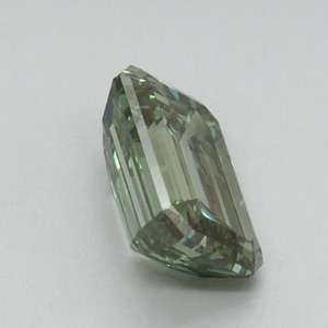 Diamant vert vif fantaisie taille émeraude cultivé en laboratoire, certifié IGI, diamant vert non monté pour bague de fiançailles personnalisée 1-5 carats VVS VS - Product Image 2