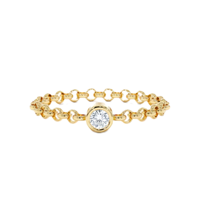 <b>Fine</b> High Quality Wholesale <b>Ring</b> Jewelry Round Cut Lab Created Diamond 9K 10K Solid Gold Fashionable Stainless Steel Dainty <b>Ring</b> - Product Image 1