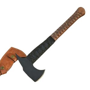 Stainless Steel Industrial Grade Custom Handmade Flat <b>Backed</b> Hunting Axe with Wood Handle for Camping and Hunting Viking Axe - Product Image 1
