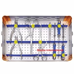 Juego de Instrumentos de Acero Inoxidable BISONS para Moldear Placas Laminales Manualmente, Kit Ortopédico para Cirugía de Columna Vertebral - Product Image 3