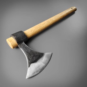 Hache industrielle de qualité supérieure, tête en acier forgé à haute teneur en carbone, manche en bois, outil de déboisement, hache de camping d'extérieur, longueur totale 20 po - Product Image 3